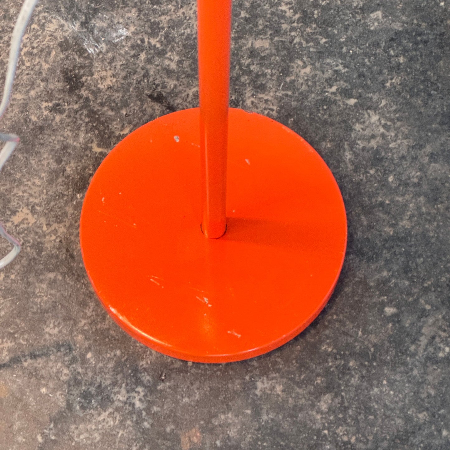Josef Hurka Orange Double-Shade Floor Lamp, 1960s
