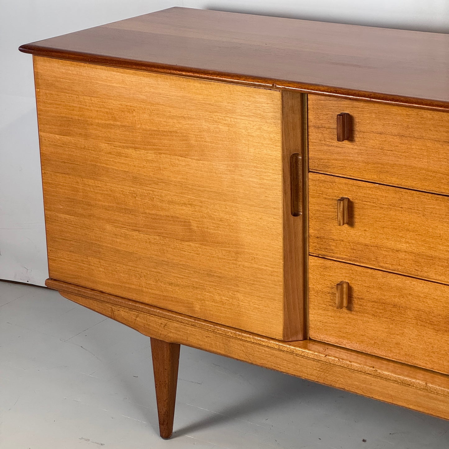 Harrow French Walnut Sideboard by Alfred Cox, 1950s