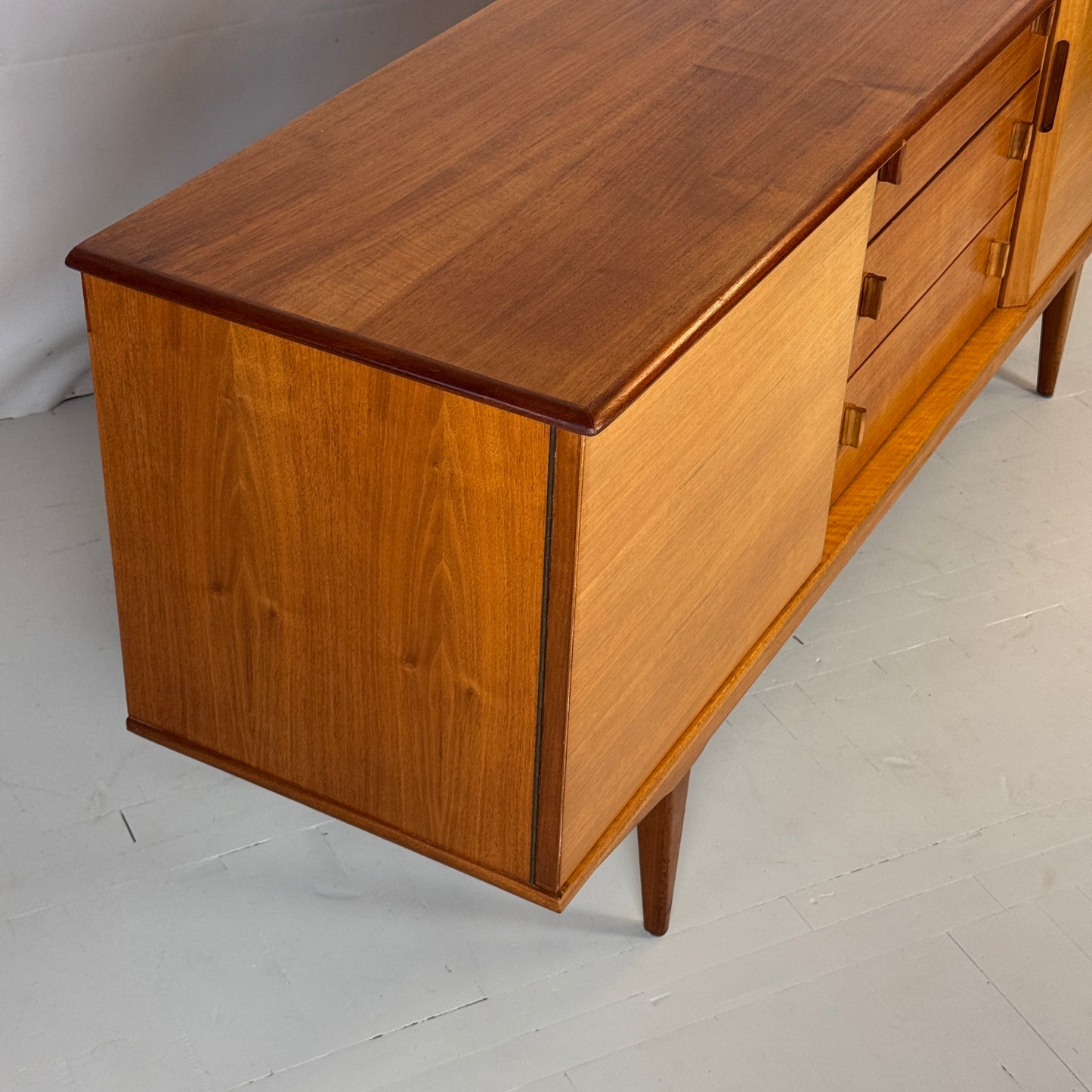 Harrow French Walnut Sideboard by Alfred Cox, 1950s