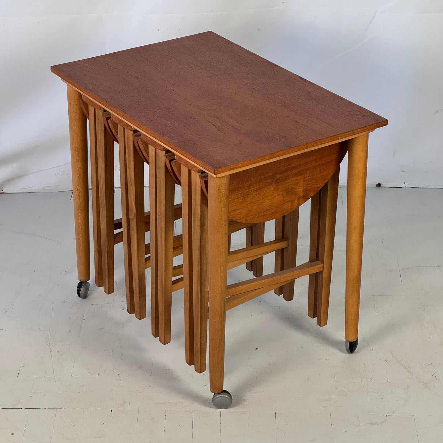 Paul Hundevad Teak Nest of Tables, 1960s