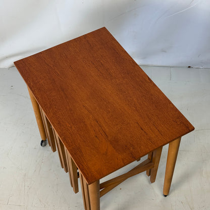 Paul Hundevad Teak Nest of Tables, 1960s