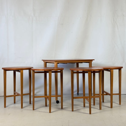 Paul Hundevad Teak Nest of Tables, 1960s