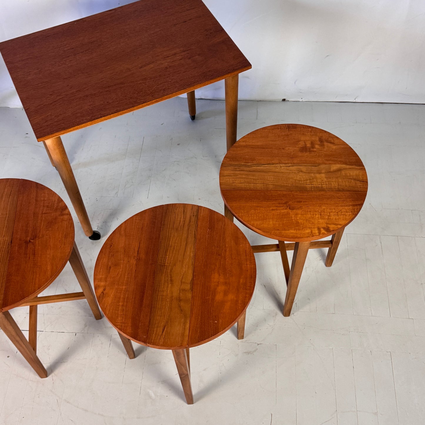 Paul Hundevad Teak Nest of Tables, 1960s