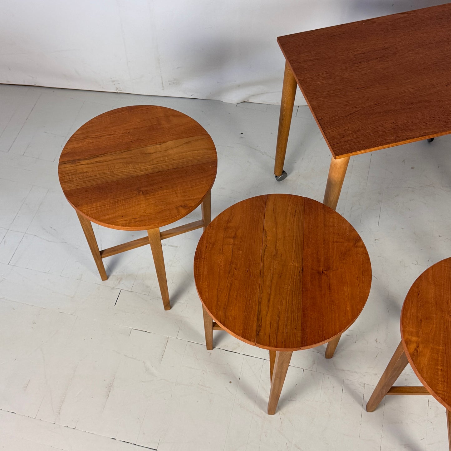 Paul Hundevad Teak Nest of Tables, 1960s
