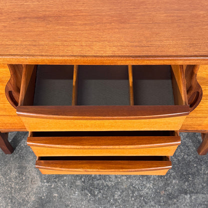British Teak Sideboard with Sliding Doors, 1960s