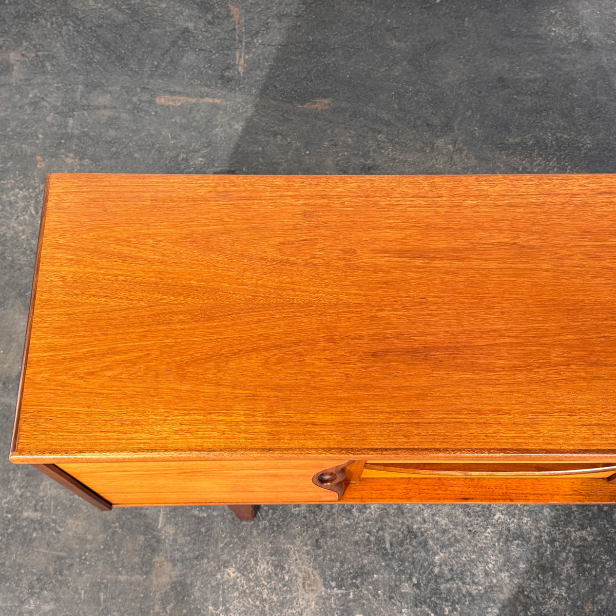 British Teak Sideboard with Sliding Doors, 1960s