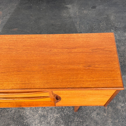 British Teak Sideboard with Sliding Doors, 1960s