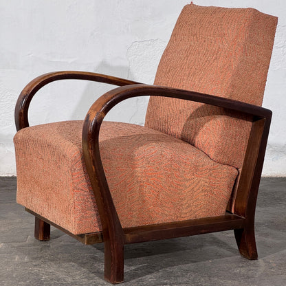 Pair of Debreceni Art Deco Bentwood Armchairs, Hungary, 1930s