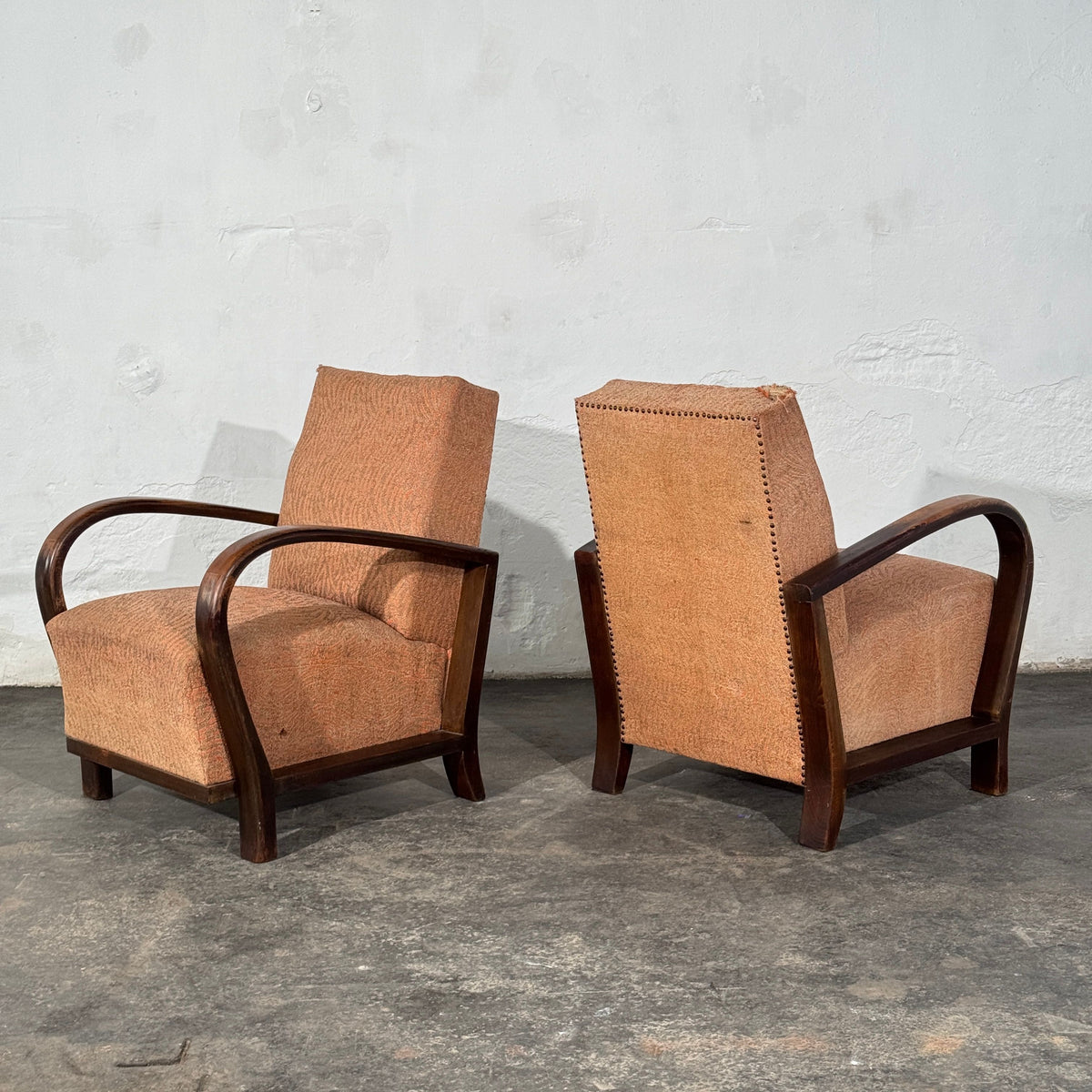 Pair of Debreceni Art Deco Bentwood Armchairs, Hungary, 1930s