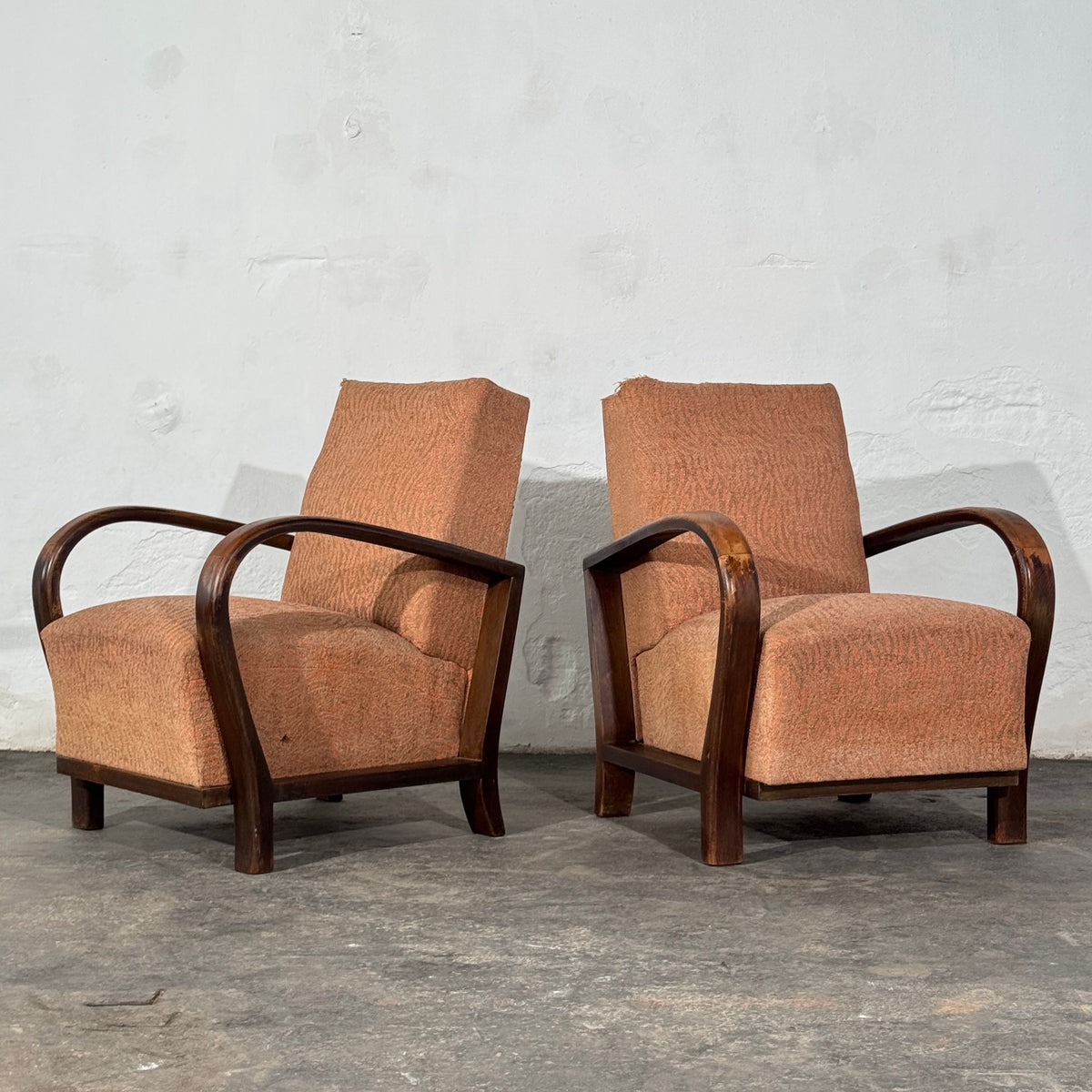 Pair of Debreceni Art Deco Bentwood Armchairs, Hungary, 1930s