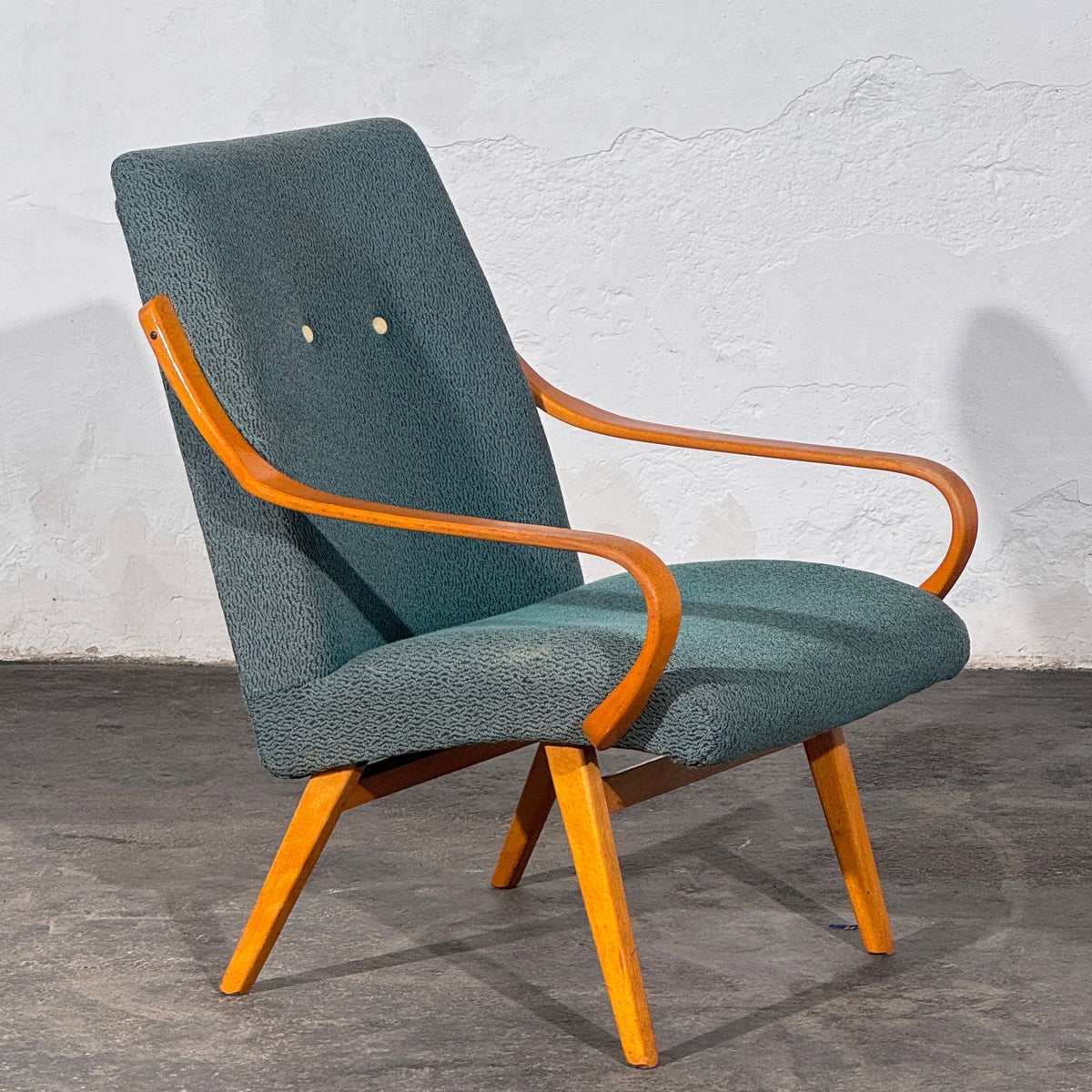 Set of 2 Bentwood Lounge Chairs, Attributed to Jaroslav Šmídek, Czechoslovakia, 1960s