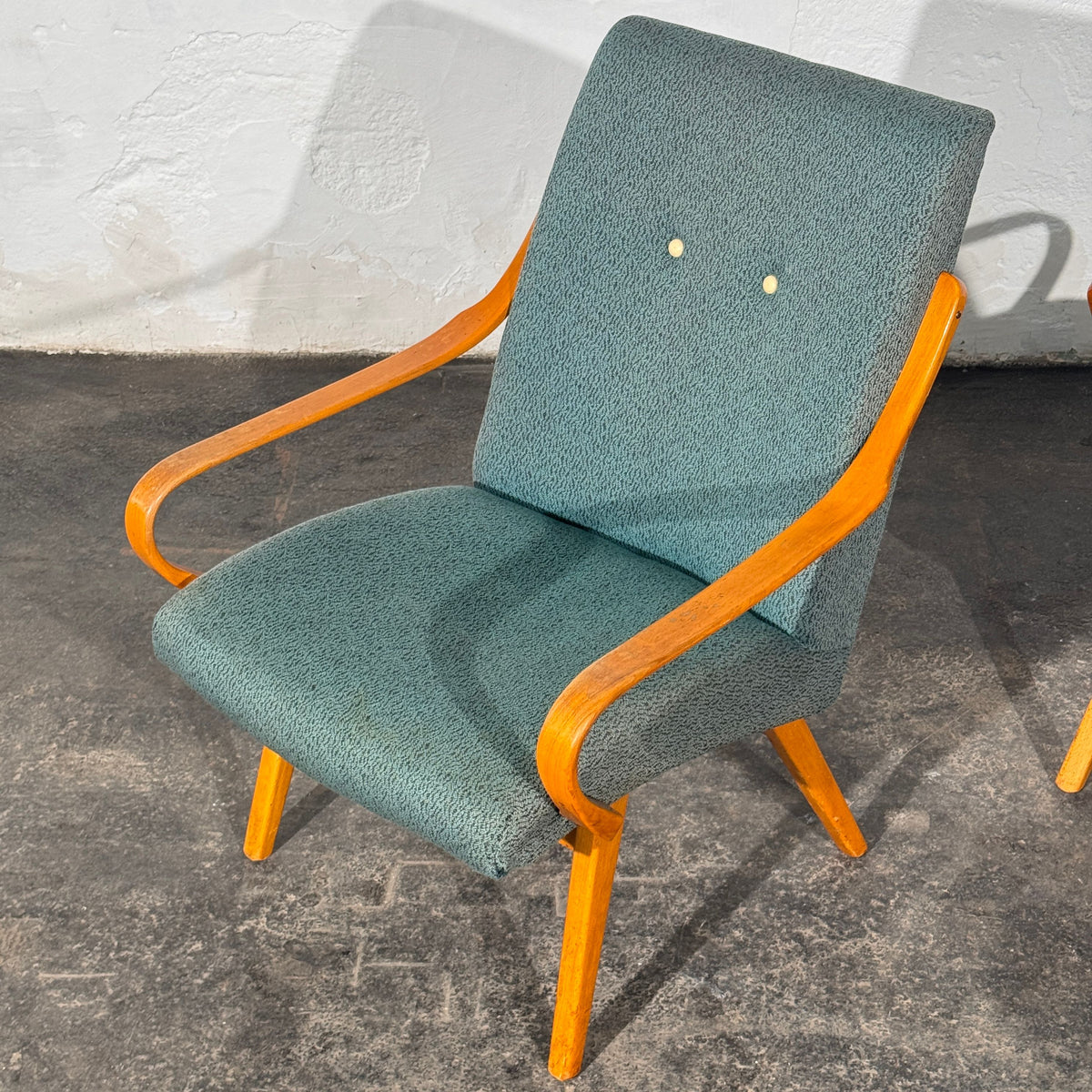 Set of 2 Bentwood Lounge Chairs, Attributed to Jaroslav Šmídek, Czechoslovakia, 1960s