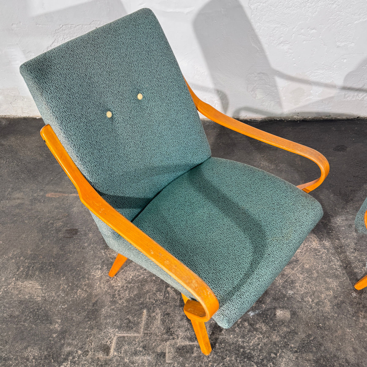 Set of 2 Bentwood Lounge Chairs, Attributed to Jaroslav Šmídek, Czechoslovakia, 1960s