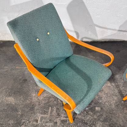 Set of 2 Bentwood Lounge Chairs, Attributed to Jaroslav Šmídek, Czechoslovakia, 1960s