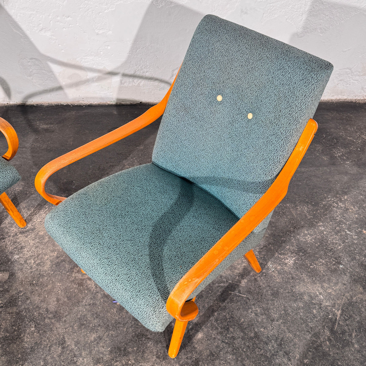 Set of 2 Bentwood Lounge Chairs, Attributed to Jaroslav Šmídek, Czechoslovakia, 1960s
