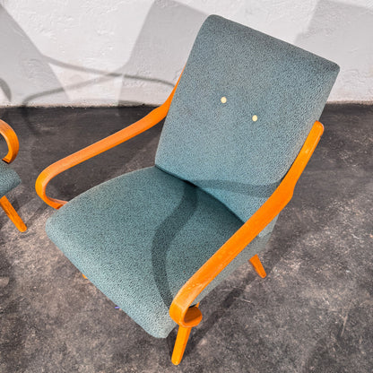 Set of 2 Bentwood Lounge Chairs, Attributed to Jaroslav Šmídek, Czechoslovakia, 1960s