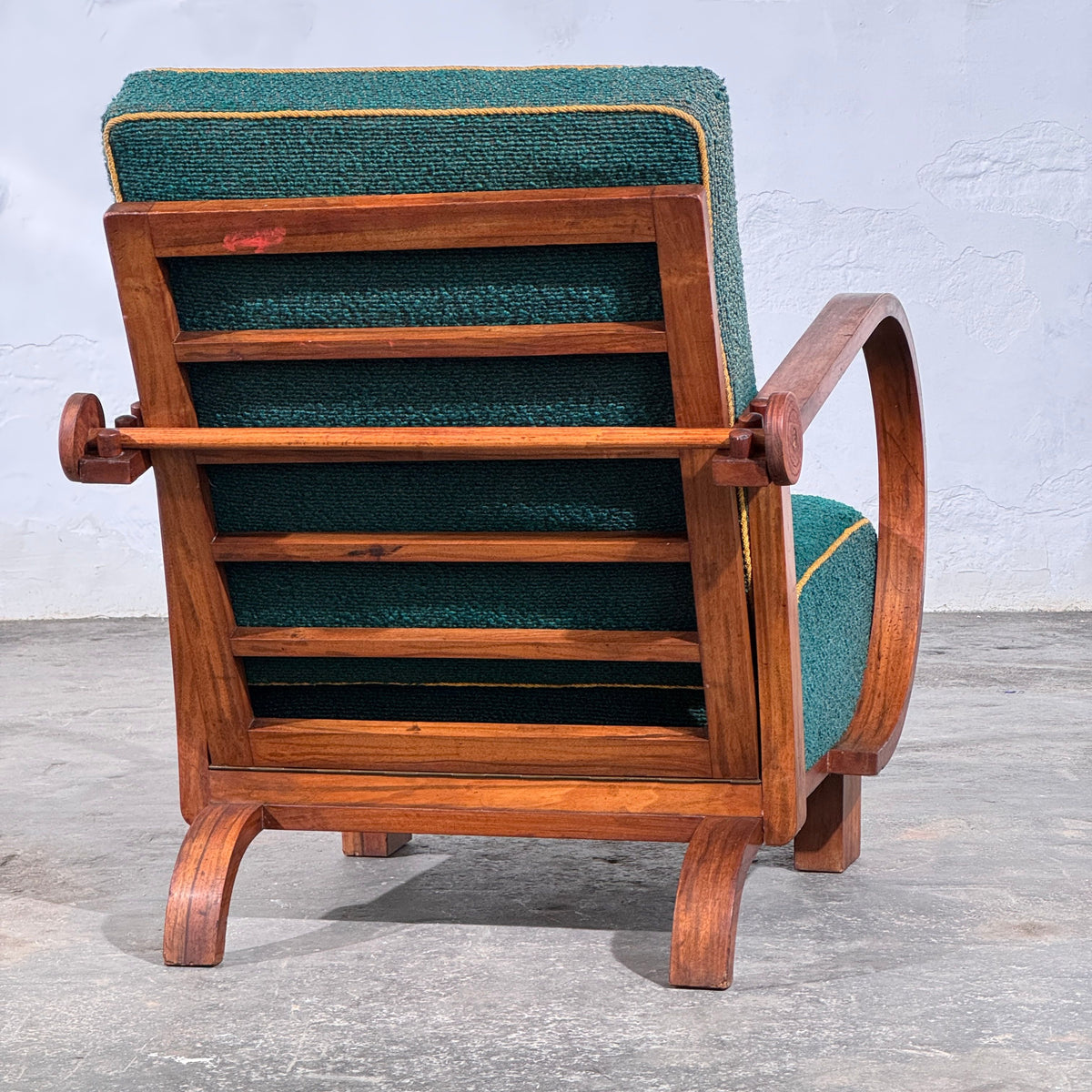 Art Deco Adjustable Back Armchair, Czechoslovakia, 1930s