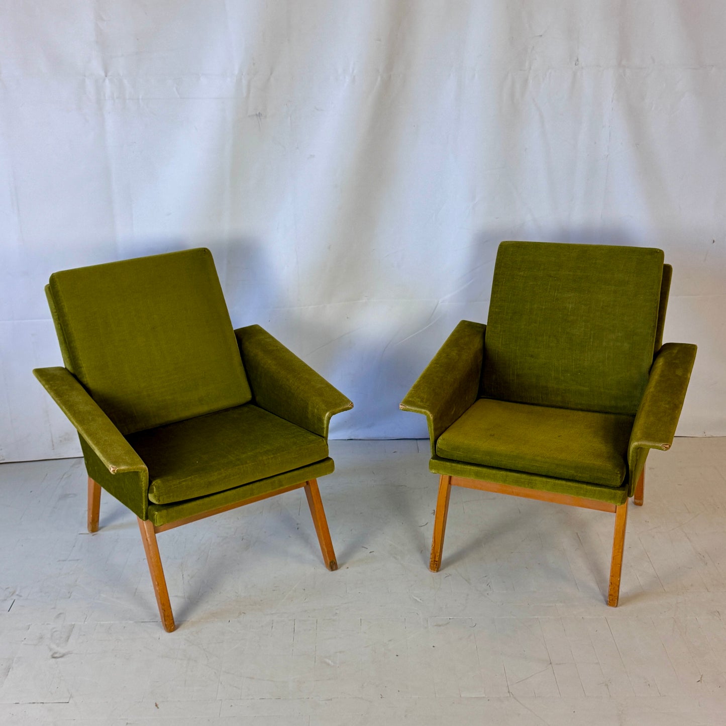 Pair of Czechoslovakian Armchairs, 1960s