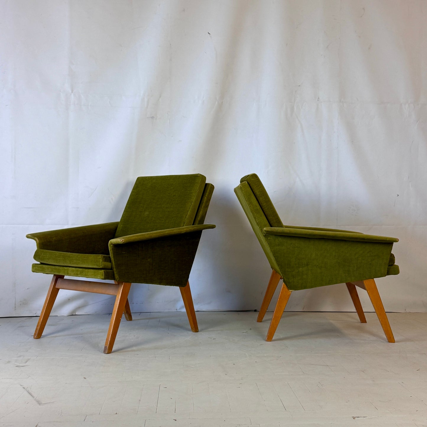Pair of Czechoslovakian Armchairs, 1960s