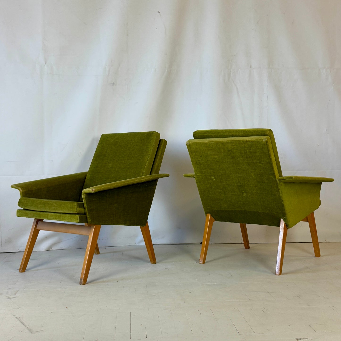 Pair of Czechoslovakian Armchairs, 1960s
