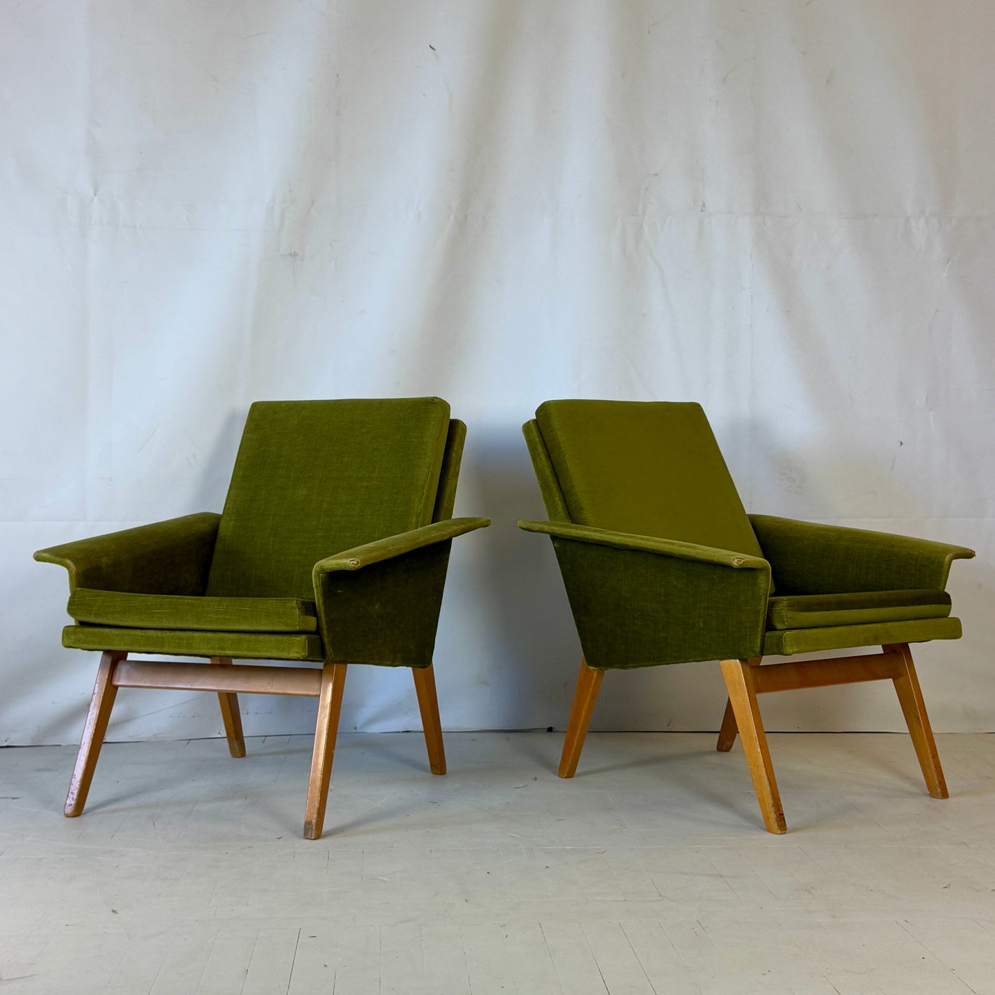 Pair of Czechoslovakian Armchairs, 1960s
