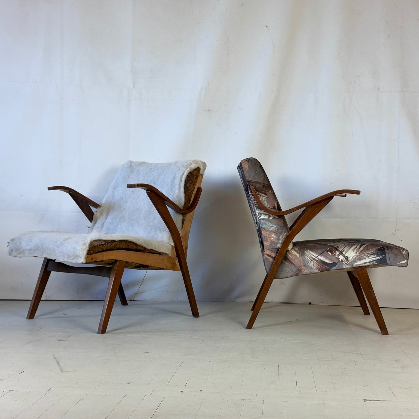 Pair of Czechoslovakian Tatra Armchairs, 1960s