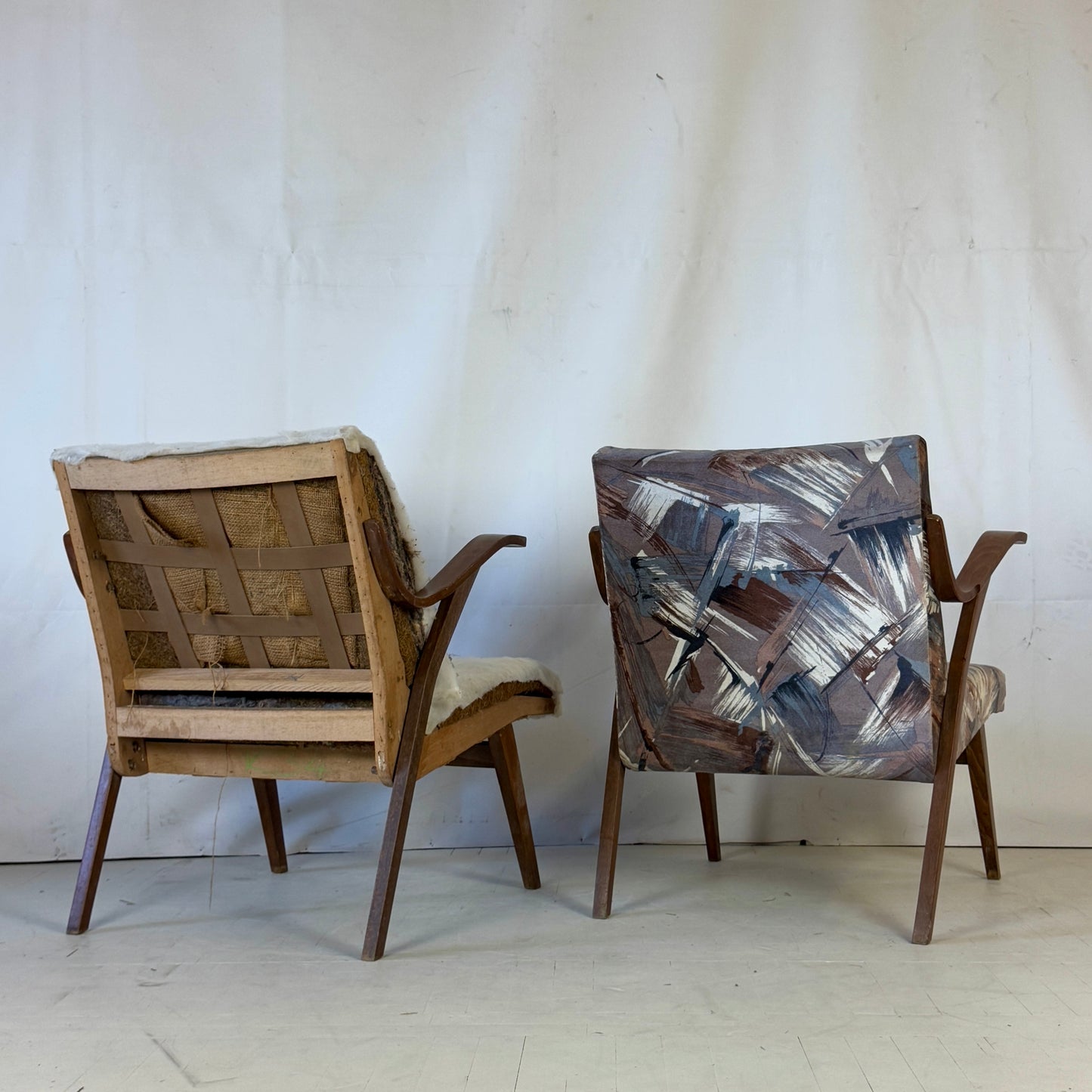 Pair of Czechoslovakian Tatra Armchairs, 1960s