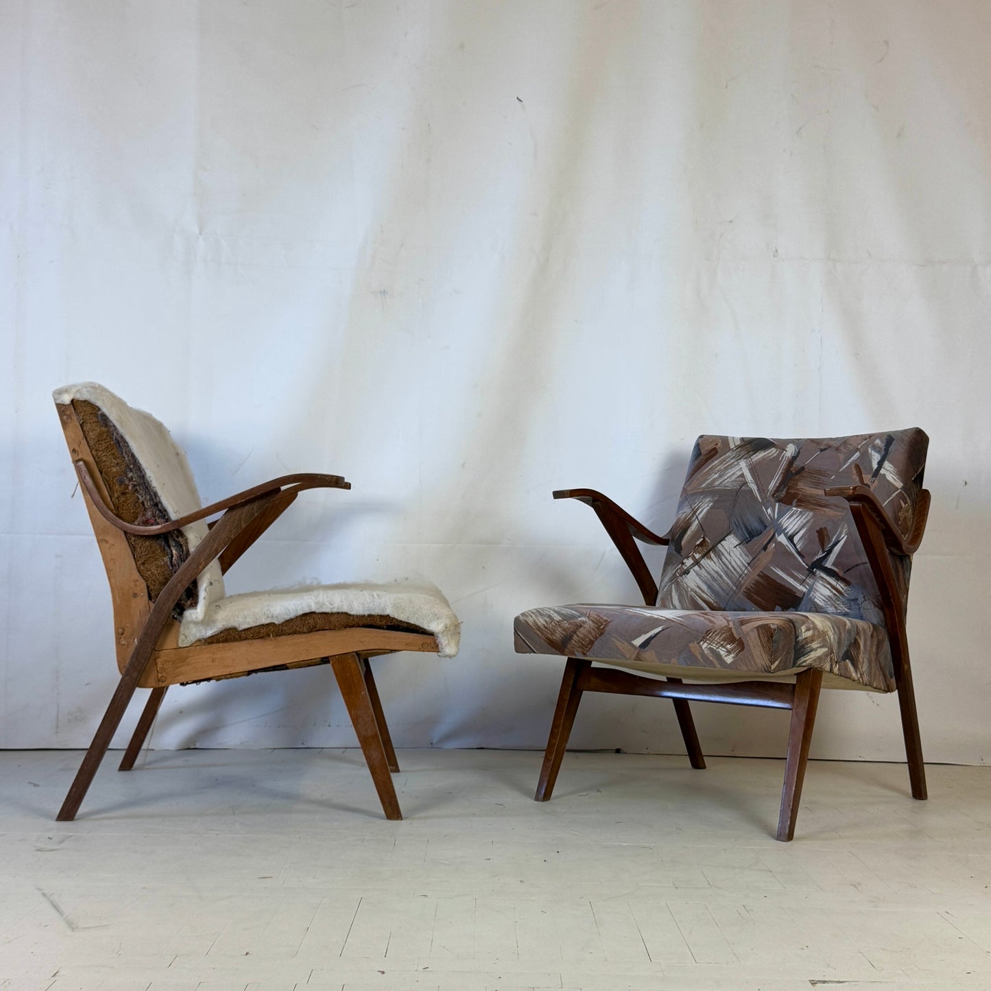 Pair of Czechoslovakian Tatra Armchairs, 1960s