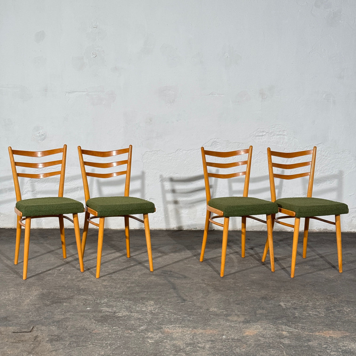 Set of 4 Czechoslovak Dining Chairs, Attributed to Interier Praha, 1960s