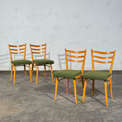Set of 4 Czechoslovak Dining Chairs, Attributed to Interier Praha, 1960s