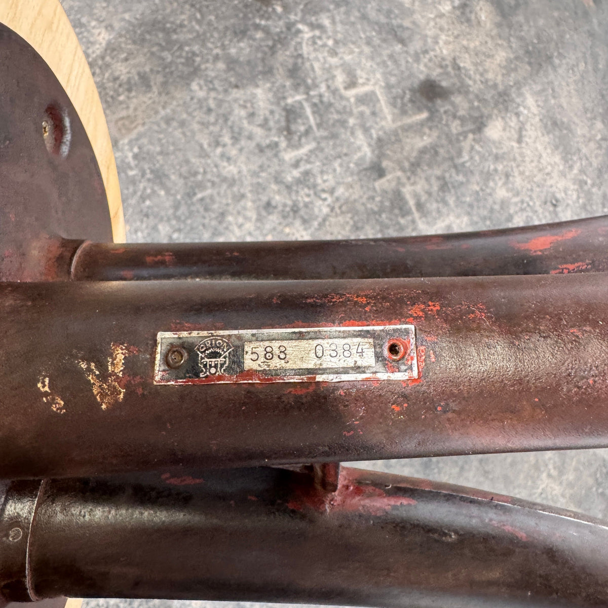 Vogel Frigyes Art Deco Industrial Stool, Orion Radio Factory Budapest, 1930s