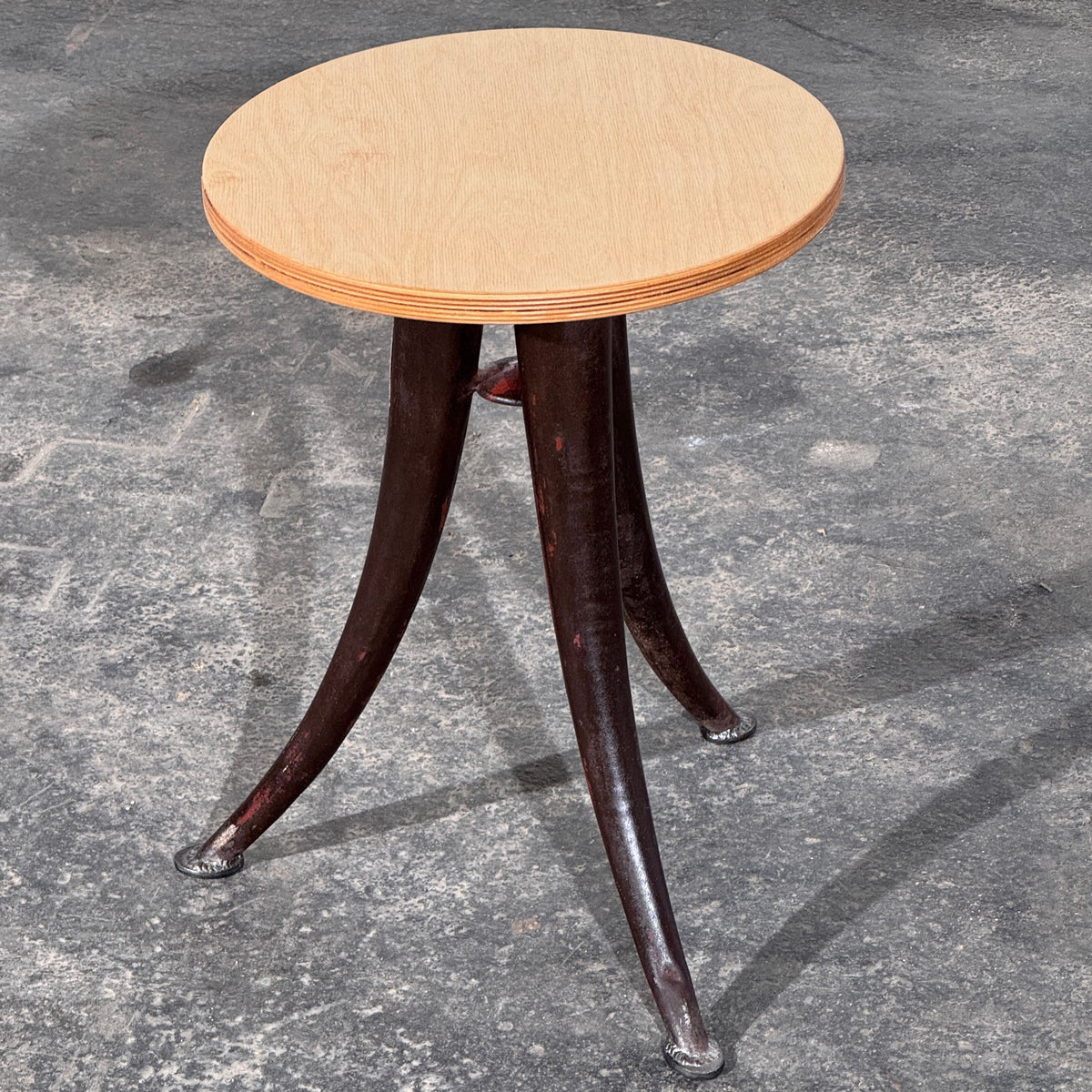 Vogel Frigyes Art Deco Industrial Stool, Orion Radio Factory Budapest, 1930s