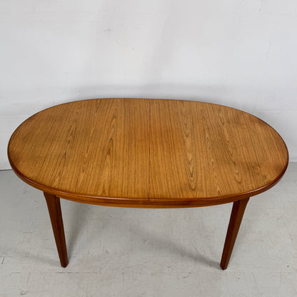 GPlan Oval Teak Extendable Dining Table, 1960s