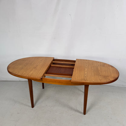 GPlan Oval Teak Extendable Dining Table, 1960s