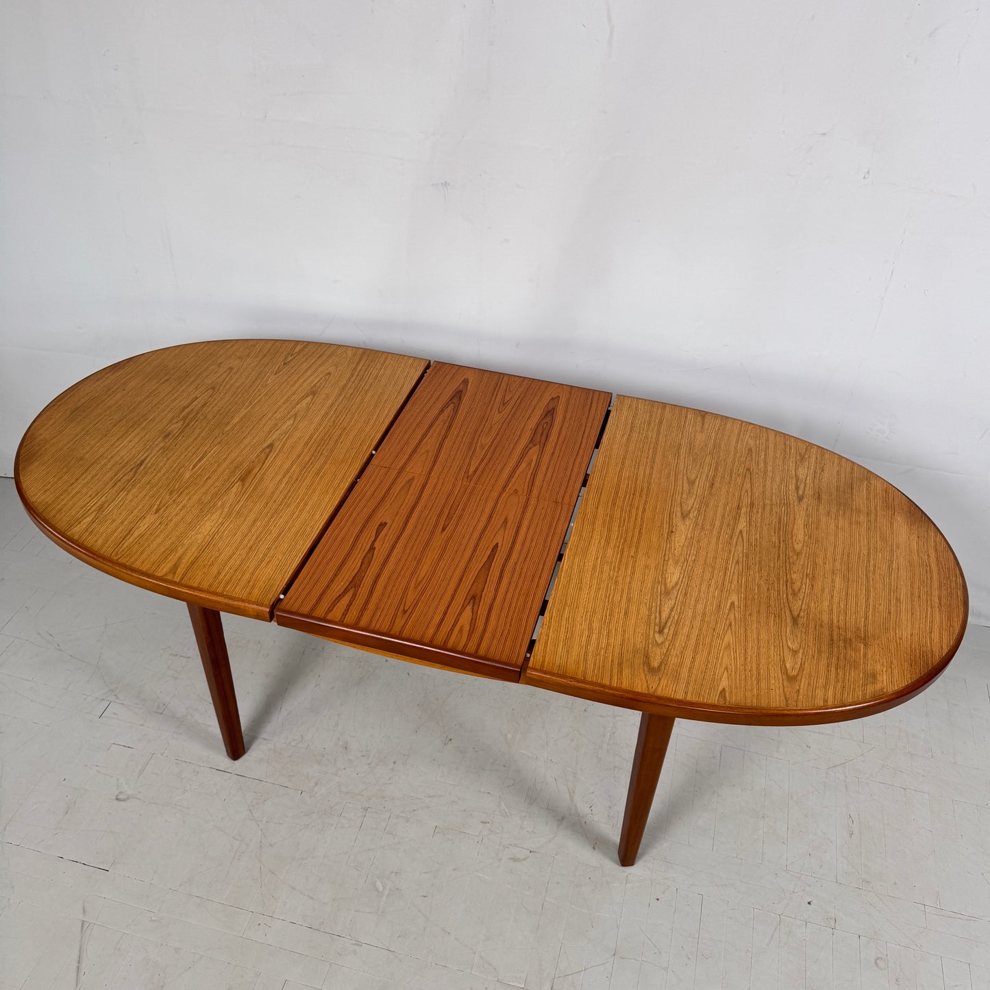 GPlan Oval Teak Extendable Dining Table, 1960s