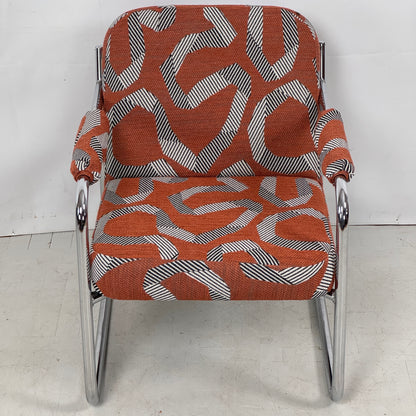 Bauhaus-Style Reupholstered Armchairs, 1990s