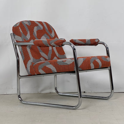 Bauhaus-Style Reupholstered Armchairs, 1990s