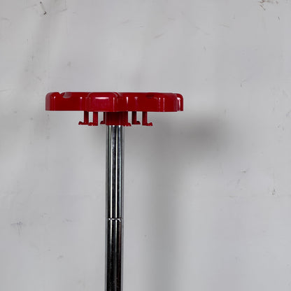 Red Coat Hanger by Roberto Lucchi & Paolo Orlandini for Velca Legnano Milano, 1970s