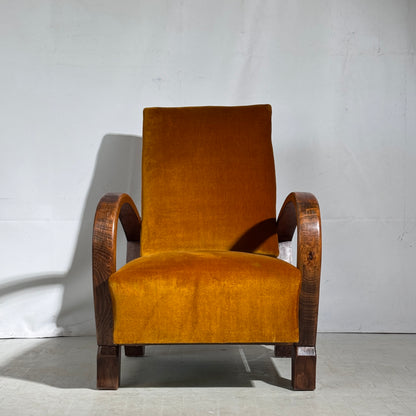 Pair of Adjustable “Kanadier” Armchairs, 1930s