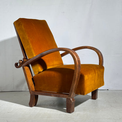 Pair of Adjustable “Kanadier” Armchairs, 1930s