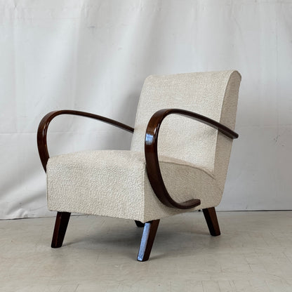 Pair of Fully Restored Jindřich Halabala Type C Armchairs for UP Závody, 1930s