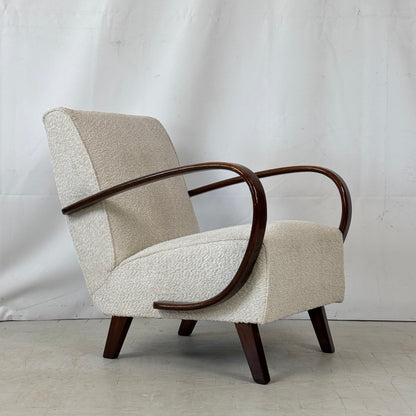 Pair of Fully Restored Jindřich Halabala Type C Armchairs for UP Závody, 1930s