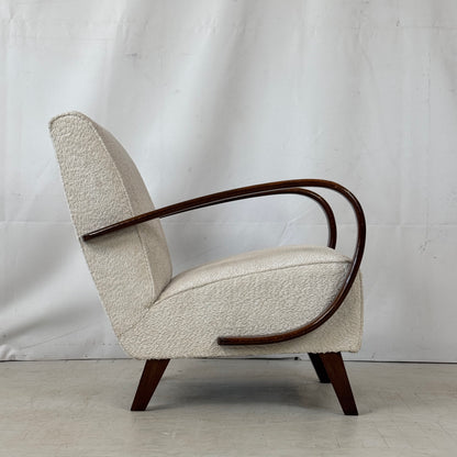 Pair of Fully Restored Jindřich Halabala Type C Armchairs for UP Závody, 1930s