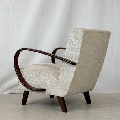 Pair of Fully Restored Jindřich Halabala Type C Armchairs for UP Závody, 1930s