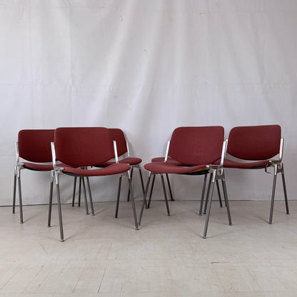 Set of 6 Castelli Chairs by Giancarlo Piretti, Italy, 1980s