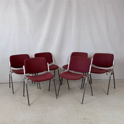 Set of 6 Castelli Chairs by Giancarlo Piretti, Italy, 1980s