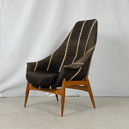 Pair of Julia Gaubek High-Back Armchairs, 1960s