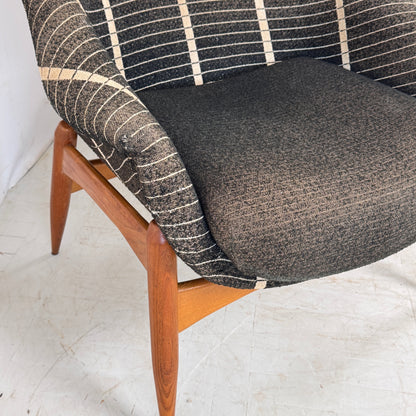 Pair of Julia Gaubek High-Back Armchairs, 1960s