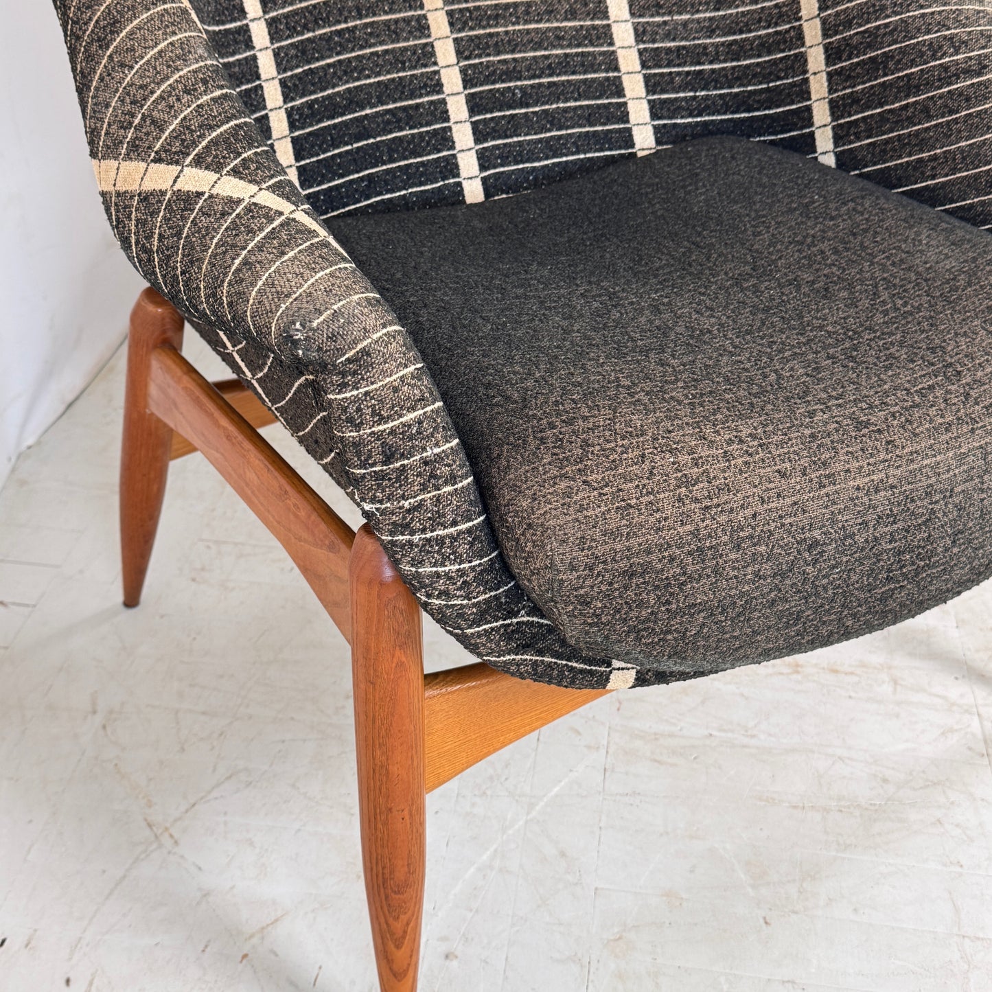 Pair of Julia Gaubek High-Back Armchairs, 1960s