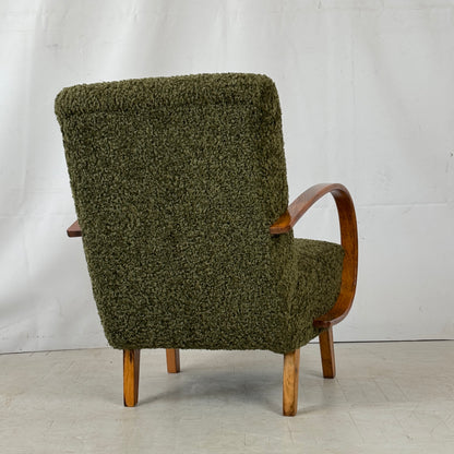Fully Restored Jindřich Halabala H-410 Armchairs for UP Závody, 1930s